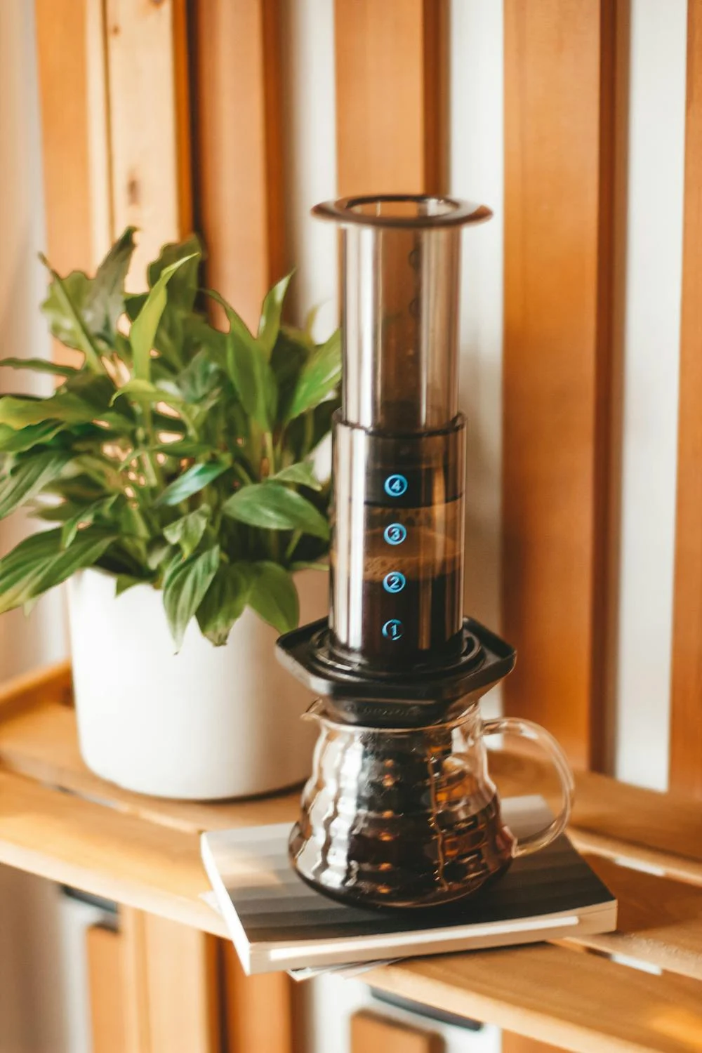 Brewing Coffee Using Aeropress Machine